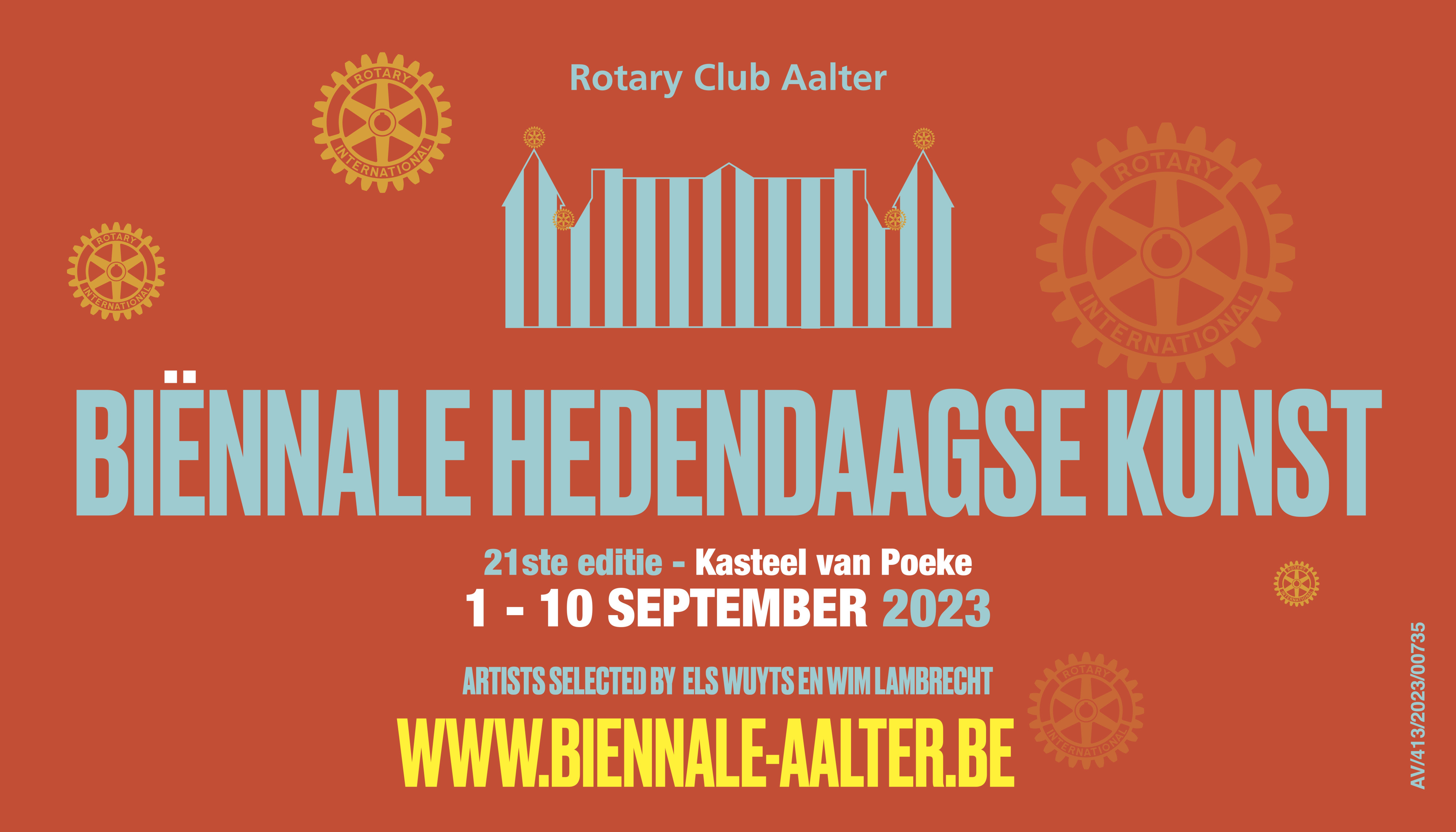 Rotary Club Aalter organiseert 21ste editie Biënnale Hedendaagse Kunst in het Kasteel van Poeke