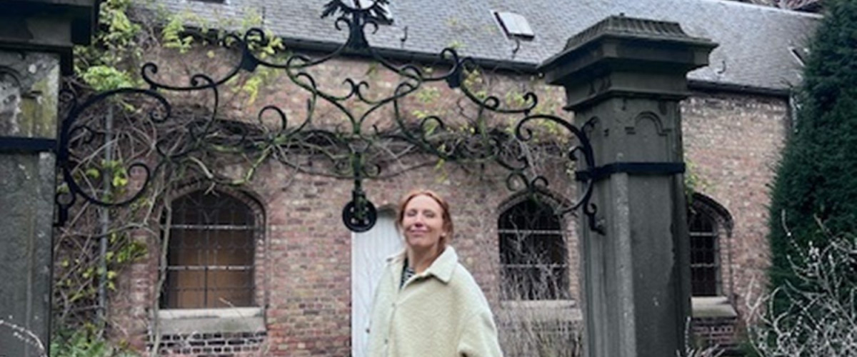 Linde Merckpoel aan de Sint-Godelieveabdij.